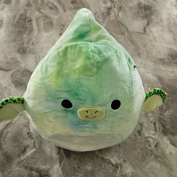 Squishmallows 11" Fletcher Tie Dye Green Pterodactyl Plush Stuffed Animal - Picture 2 of 3